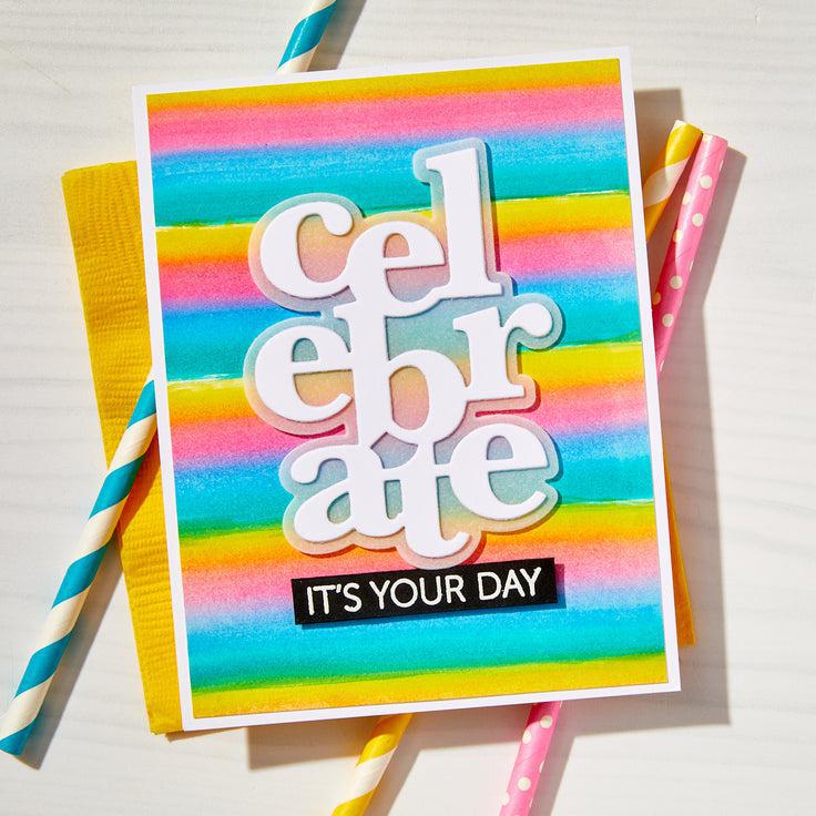 Hero Arts - Let's Celebrate Collection - Stamp &amp; Cut XL - It's Our Anniversary-ScrapbookPal