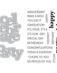 Hero Arts - Let's Celebrate Collection - Stamp & Cut XL - It's Our Anniversary-ScrapbookPal