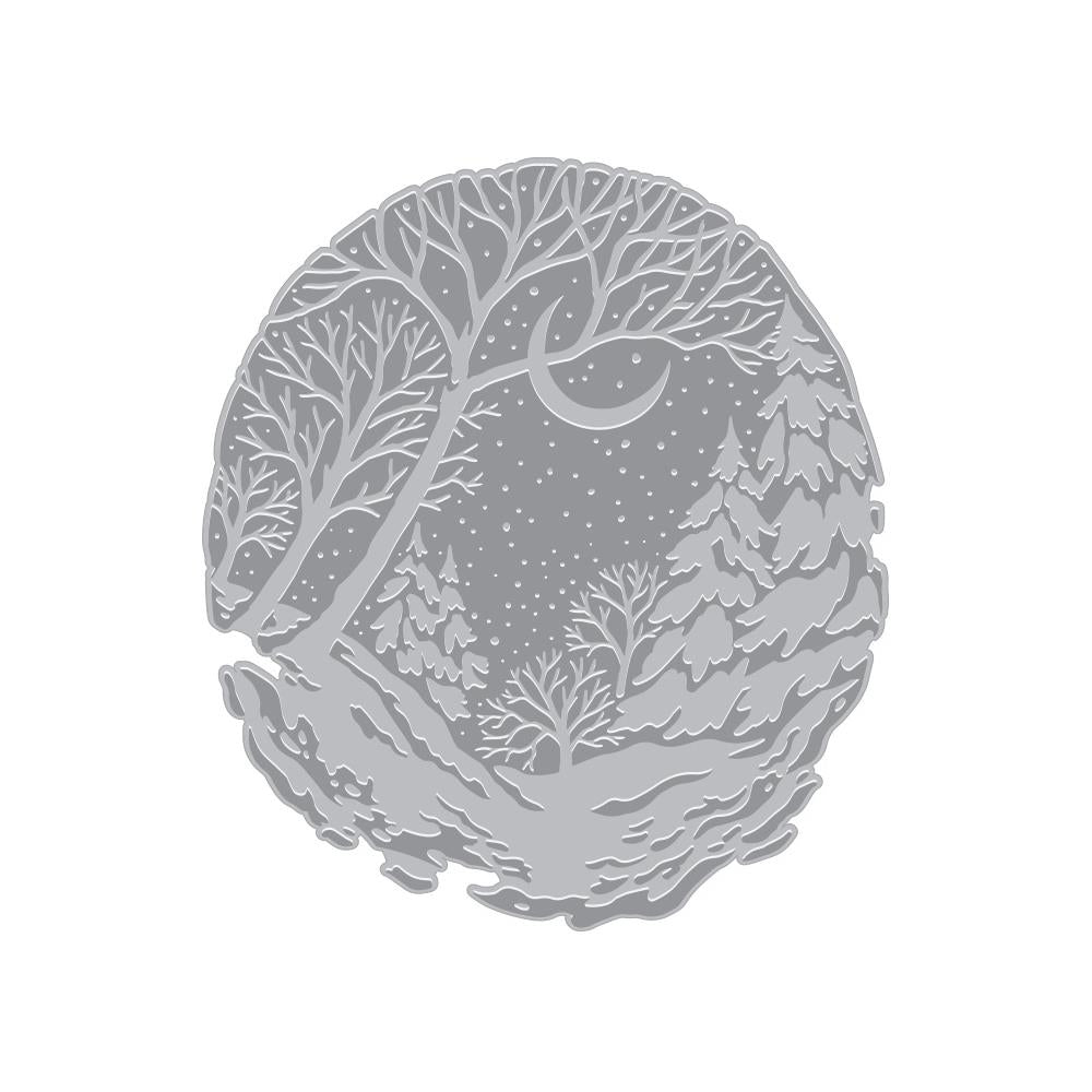 Hero Arts - Letterpress + Foil Plate - Winter Forest-ScrapbookPal