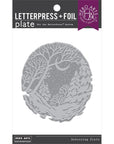 Hero Arts - Letterpress + Foil Plate - Winter Forest-ScrapbookPal