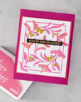 Hero Arts - Lovely Letterpress Collection - Letterpress + Foil Plate - Decorative Floral-ScrapbookPal