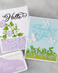 Hero Arts - Lovely Letterpress Collection - Letterpress + Foil Plate - Hello & Thank You-ScrapbookPal