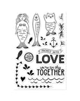 Hero Arts - Packed With Love Collection - Clear Stamps - Partners In Brine-ScrapbookPal