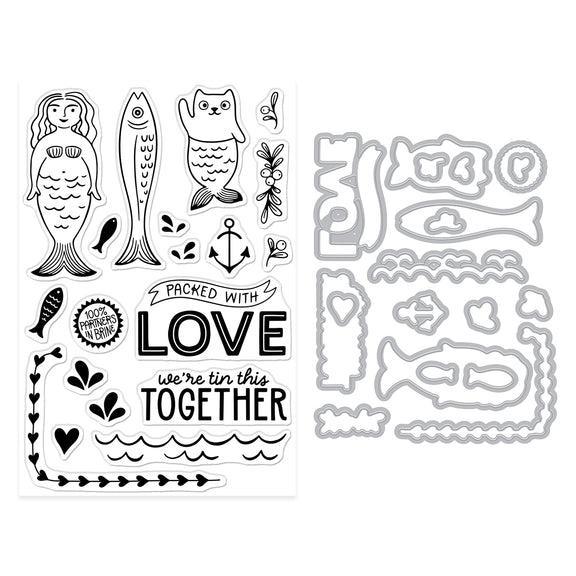 Hero Arts - Packed With Love Collection - Stamp &amp; Cut - Partners In Brine-ScrapbookPal
