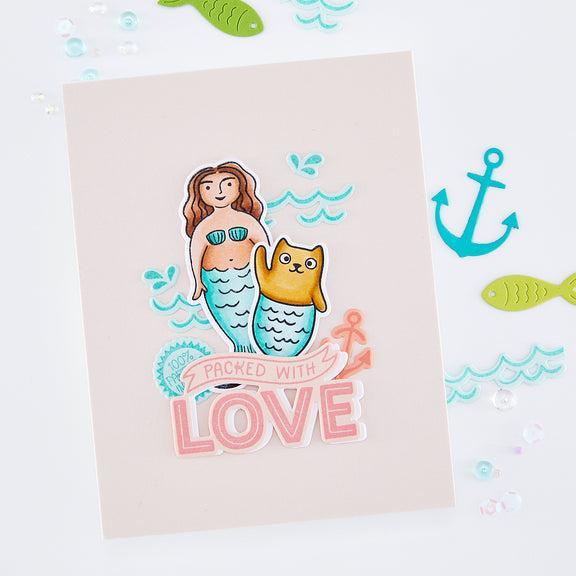 Hero Arts - Packed With Love Collection - Stamp &amp; Cut - Partners In Brine-ScrapbookPal