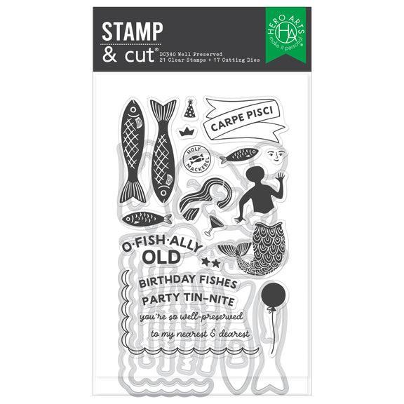 Hero Arts - Packed With Love Collection - Stamp &amp; Cut - Well Preserved-ScrapbookPal