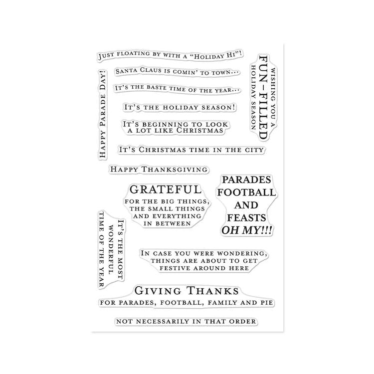Hero Arts - Parade Day Collection - Clear Stamps - The Holiday Season-ScrapbookPal