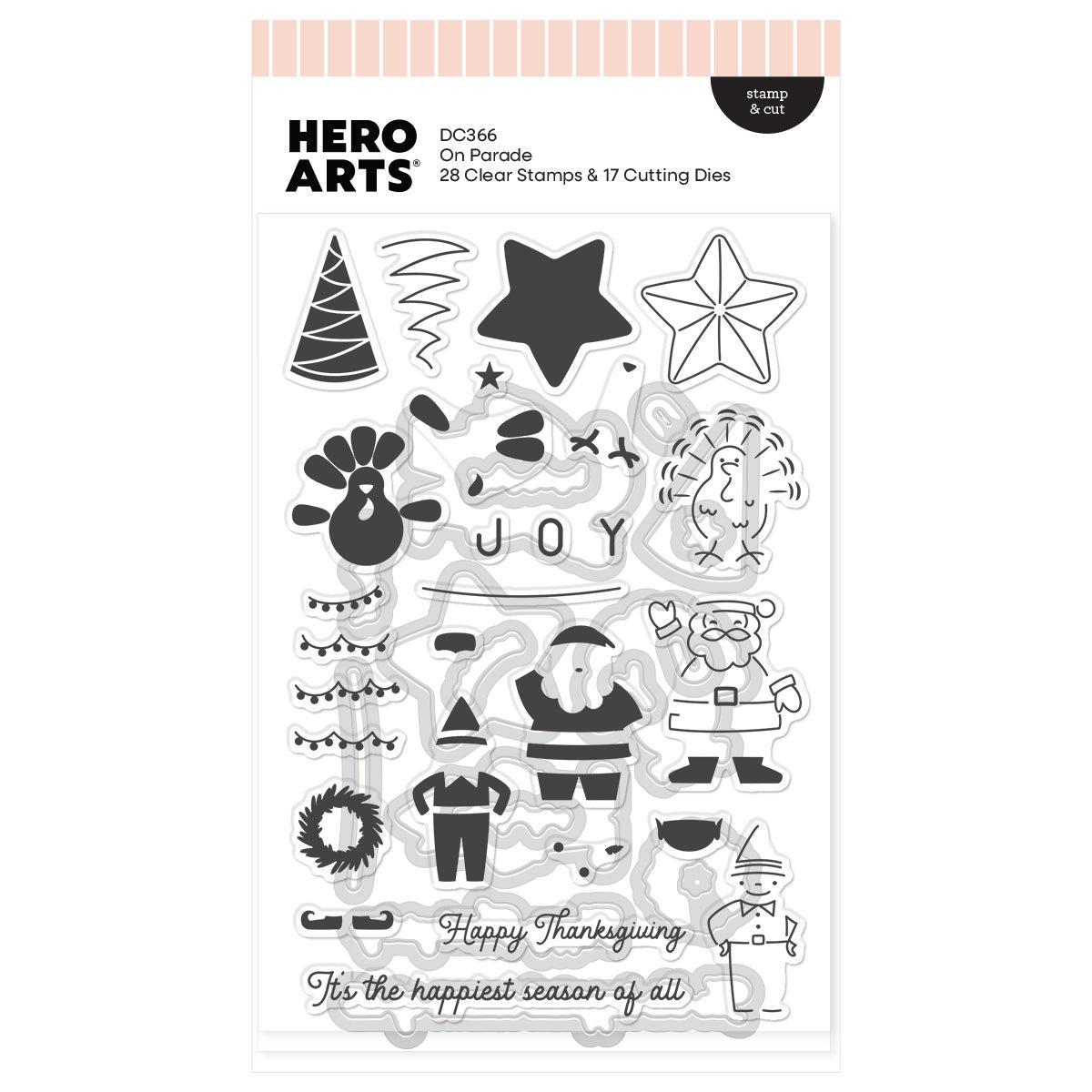 Hero Arts - Parade Day Collection - Stamp &amp; Cut - On Parade-ScrapbookPal