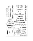 Hero Arts - Say It With Style Collection - Clear Stamps - Say It Inside & Out-ScrapbookPal