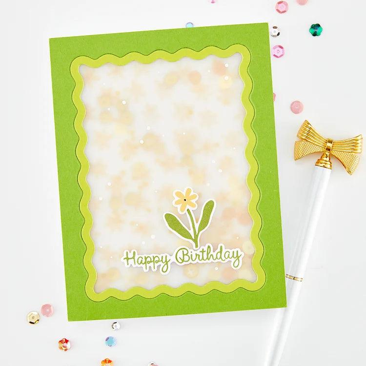 Hero Arts - Say It With Style Collection - Stamp &amp; Cut - Birthdays Inside &amp; Out-ScrapbookPal