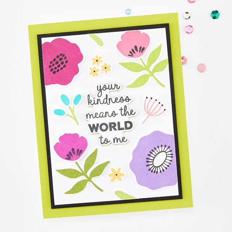 Hero Arts - Say It With Style Collection - Stamp &amp; Cut - Say It Inside &amp; Out-ScrapbookPal
