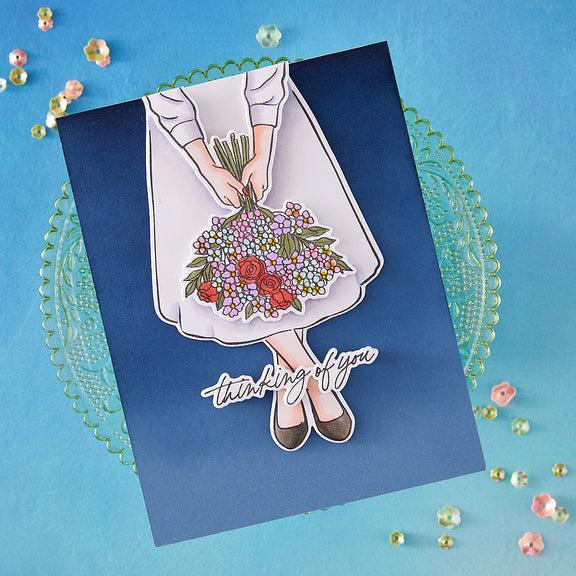Hero Arts - Seaside Blooms Collection - Stamp & Cut - Summer Bouquet-ScrapbookPal
