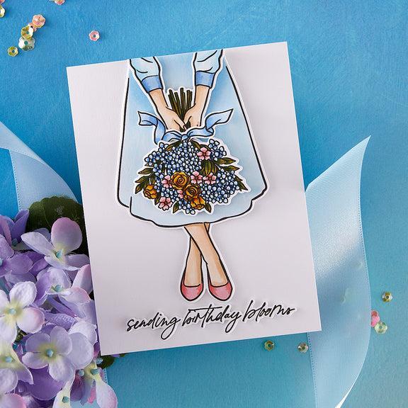 Hero Arts - Seaside Blooms Collection - Stamp & Cut - Summer Bouquet-ScrapbookPal