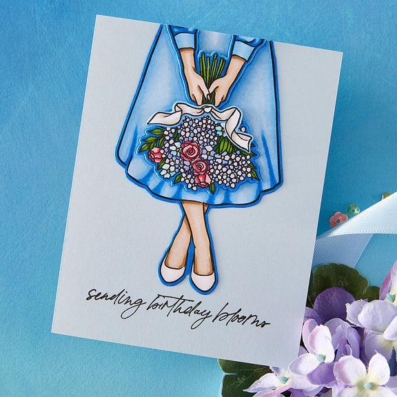 Hero Arts - Seaside Blooms Collection - Stamp & Cut - Summer Bouquet-ScrapbookPal