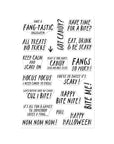 Hero Arts - Spooky Smiles Collection - Clear Stamps - Bite Nite-ScrapbookPal