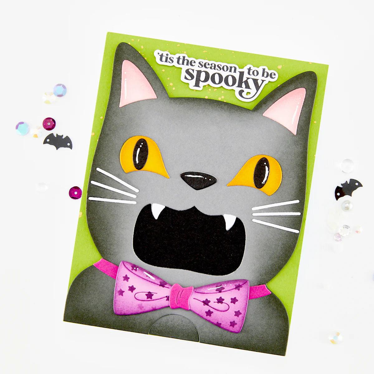 Hero Arts - Spooky Smiles Collection - Dies - Big Mouth Cat-ScrapbookPal