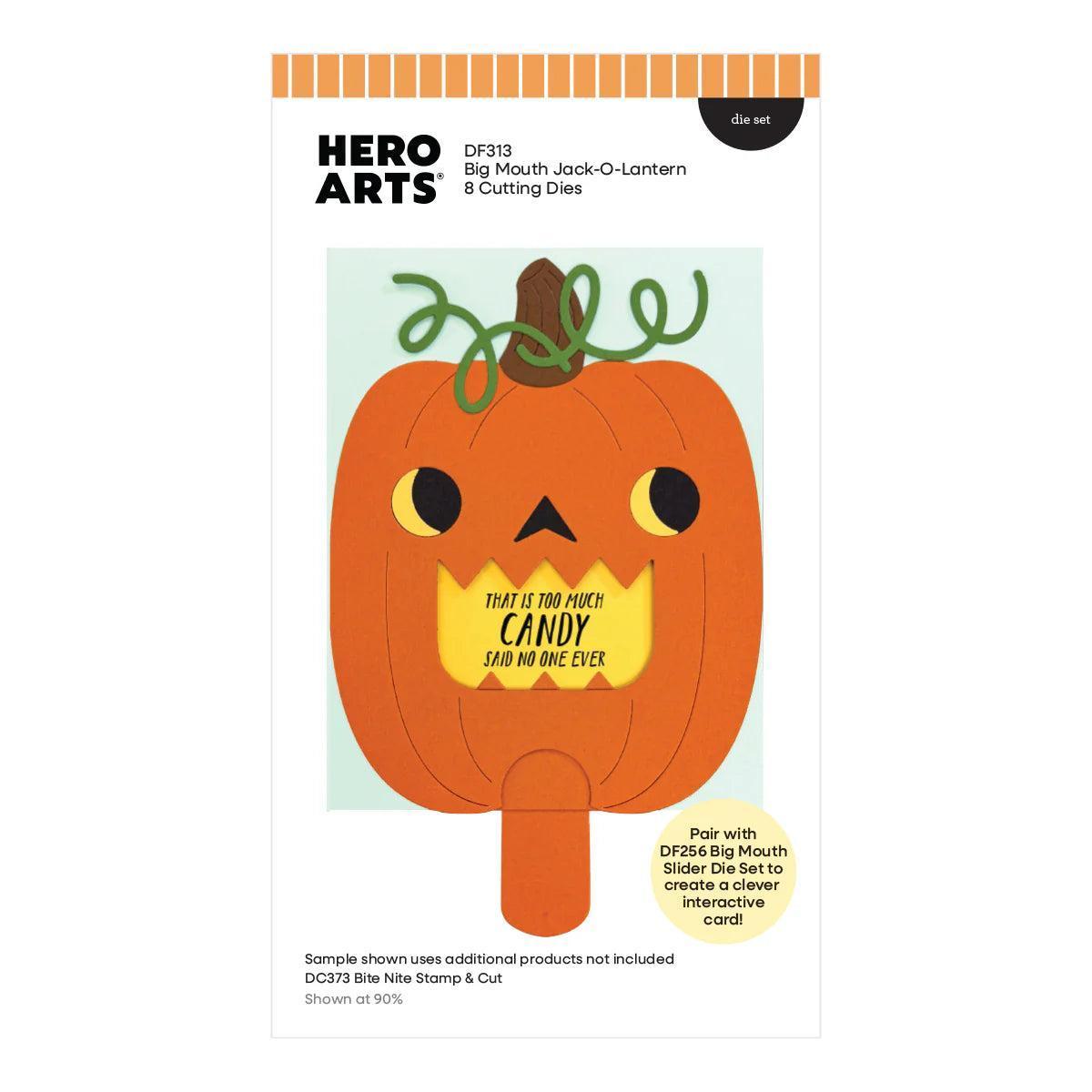 Hero Arts - Spooky Smiles Collection - Dies - Big Mouth Jack-o-Lantern-ScrapbookPal