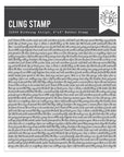 Hero Arts - Spring Meadow Collection - Cling Stamps - Birdsong Script-ScrapbookPal