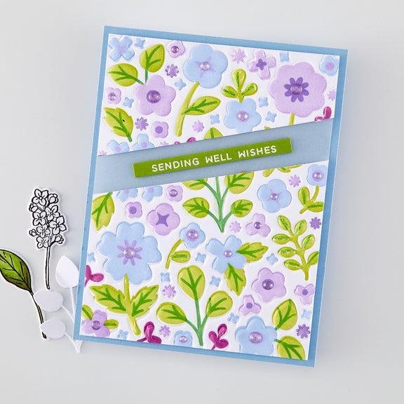 Hero Arts - Spring Meadow Collection - Dies - Meadow Blooms Cover Plate-ScrapbookPal