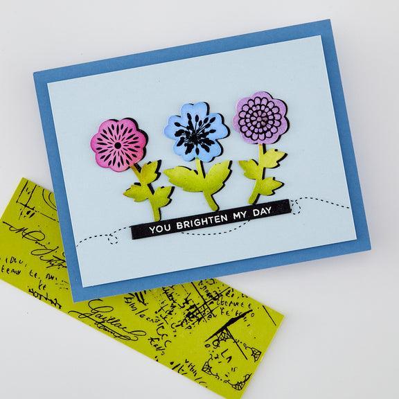 Hero Arts - Spring Meadow Collection - Dies - Meadow Blooms Cover Plate-ScrapbookPal