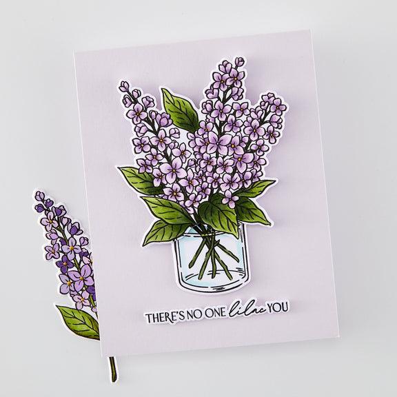 Hero Arts - Spring Meadow Collection - Stamp &amp; Cut - No One Lilac You-ScrapbookPal
