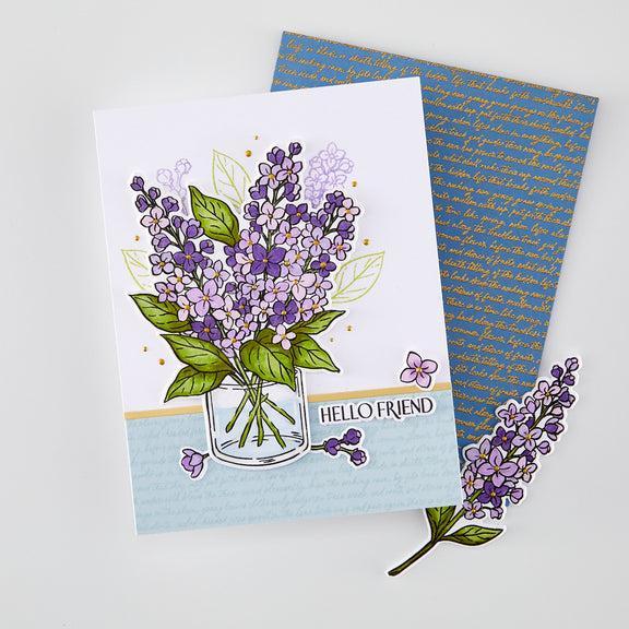 Hero Arts - Spring Meadow Collection - Stamp &amp; Cut - No One Lilac You-ScrapbookPal