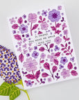Hero Arts - Spring Meadow Collection - Stencils - Color Layering Meadow Blooms-ScrapbookPal