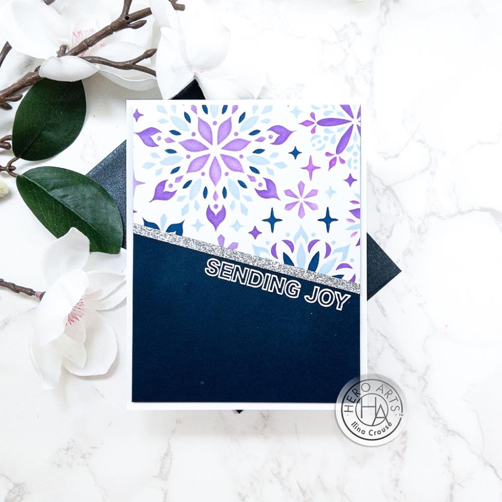 Hero Arts - Stencils - Color Layering Snowflake-ScrapbookPal