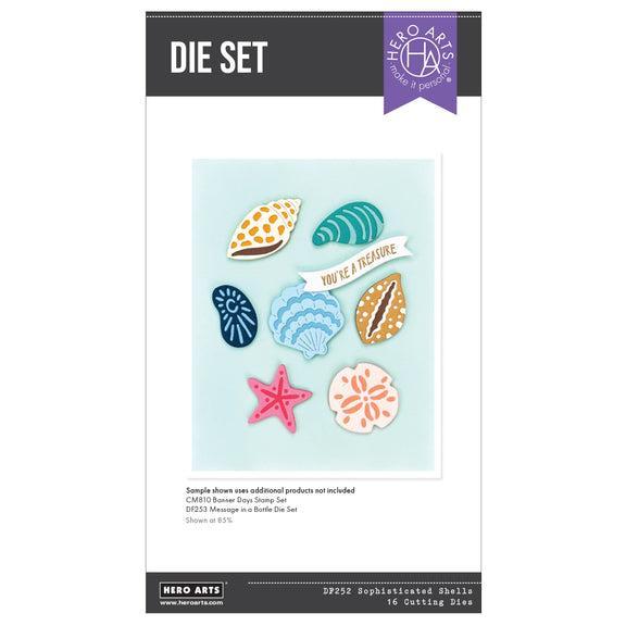 Hero Arts - Summer By The Shore Collection - Dies - Sophisticated Shells-ScrapbookPal