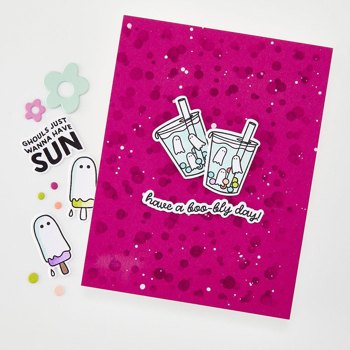 Hero Arts - Summerween Collection - Clear Stamps - Ghoul Summer-ScrapbookPal