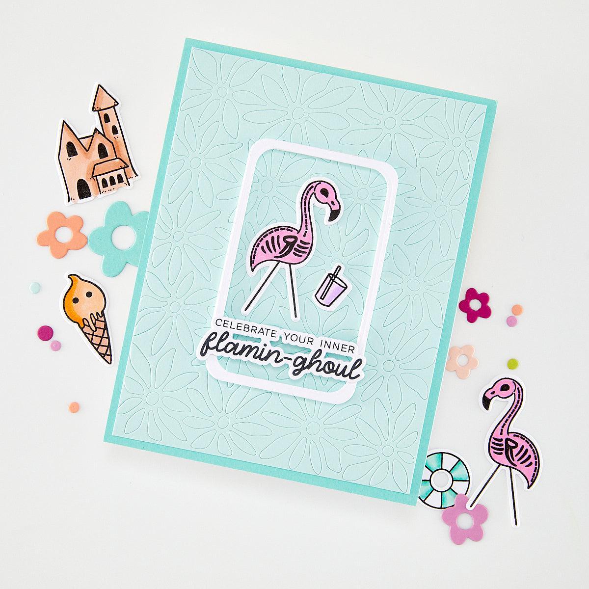 Hero Arts - Summerween Collection - Stamp &amp; Cut - Ghoul Summer-ScrapbookPal