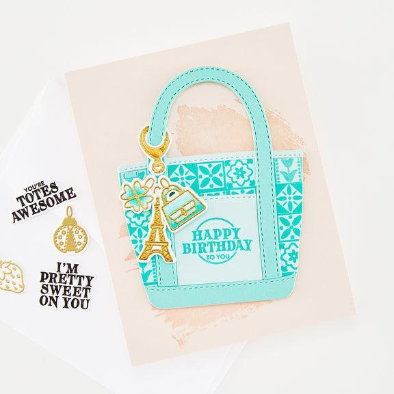 Hero Arts - Tote-ally Awesome Collection - Clear Stamps - Totes the Best-ScrapbookPal