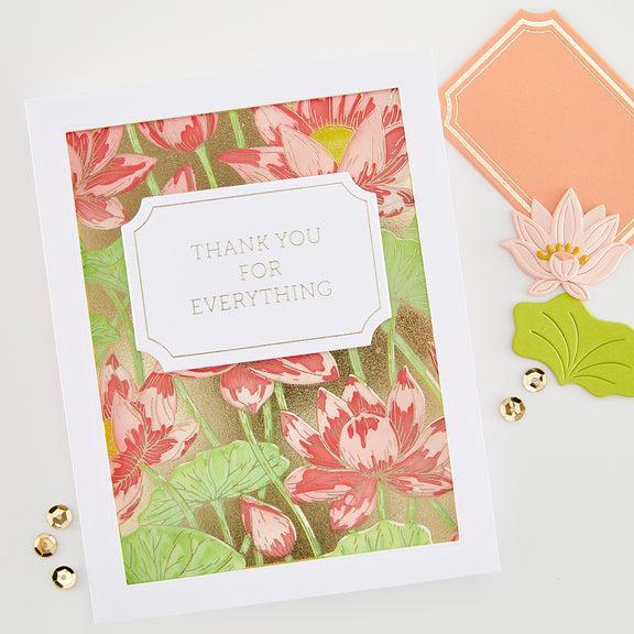 Hero Arts - Tranquil Garden Collection - Letterpress + Foil &amp; Cut - Lovely Labels-ScrapbookPal