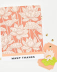Hero Arts - Tranquil Garden Collection - Letterpress + Foil Plate - Lotus Field-ScrapbookPal