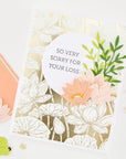 Hero Arts - Tranquil Garden Collection - Letterpress + Foil Plate - Lotus Field-ScrapbookPal