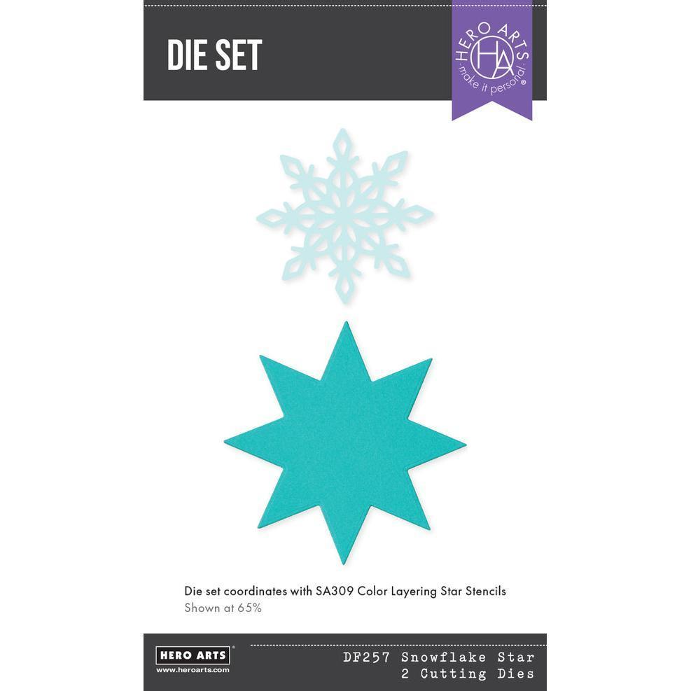 Hero Arts - Very Merry Collection - Dies - Snowflake Star-ScrapbookPal