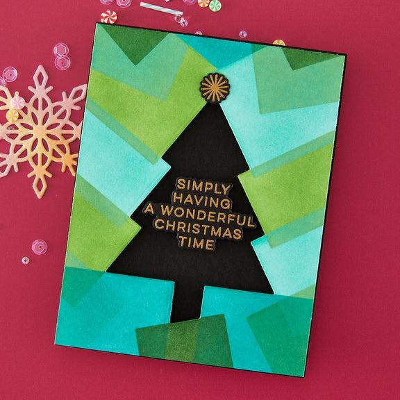 Hero Arts - Very Merry Collection - Stamp &amp; Cut - Modern Holiday Greetings-ScrapbookPal
