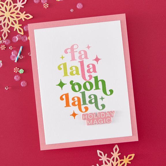 Hero Arts - Very Merry Collection - Stamp &amp; Cut - Modern Holiday Greetings-ScrapbookPal