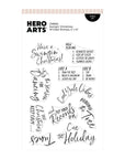 Hero Arts - Vintage Vinyl Collection - Clear Stamps - Swingin' Christmas-ScrapbookPal