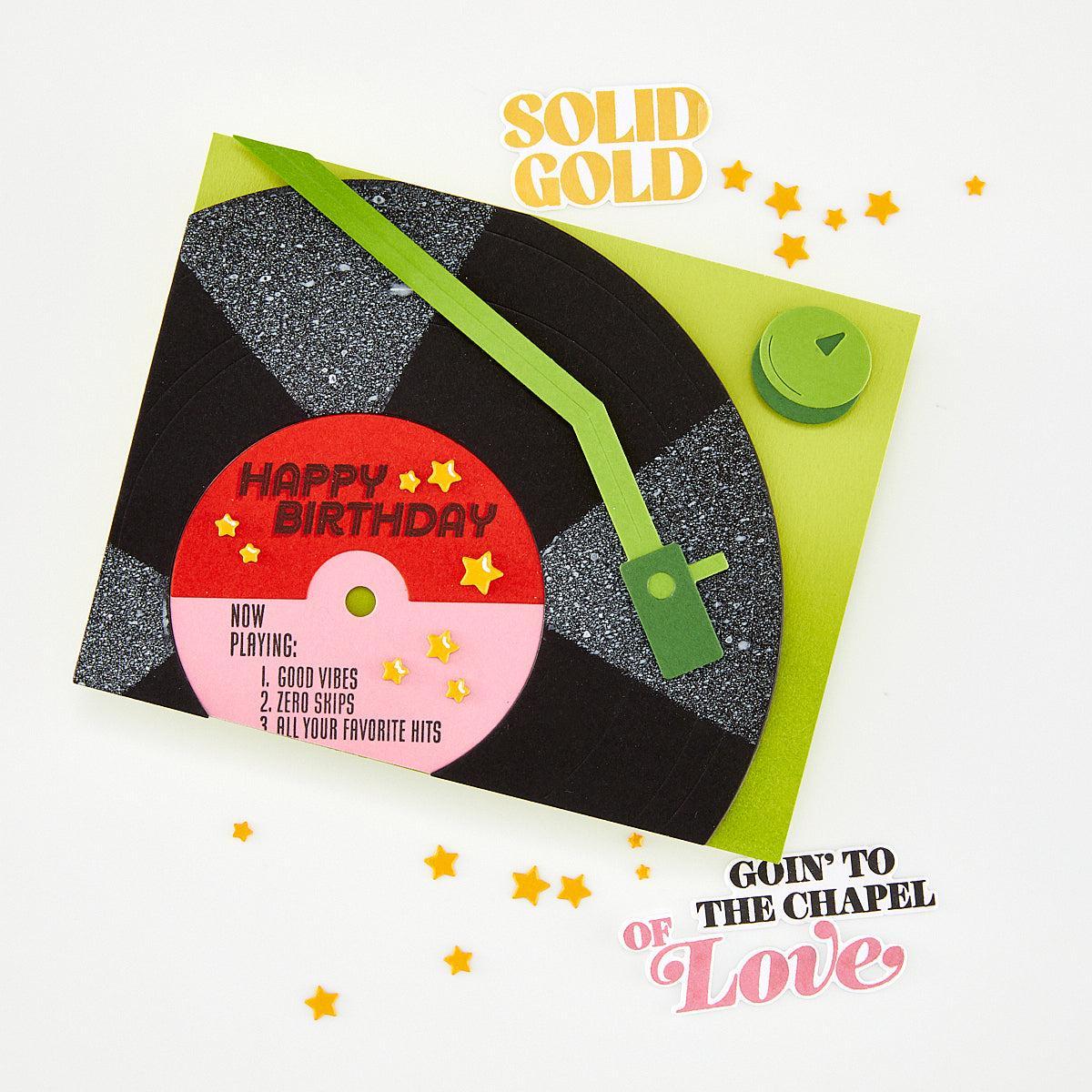 Hero Arts - Vintage Vinyl Collection - Dies - Drop the Needle-ScrapbookPal