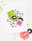 Hero Arts - Vintage Vinyl Collection - Stamp & Cut - Feeling Festive-ScrapbookPal