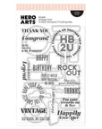 Hero Arts - Vintage Vinyl Collection - Stamp & Cut - Vintage Vinyl-ScrapbookPal