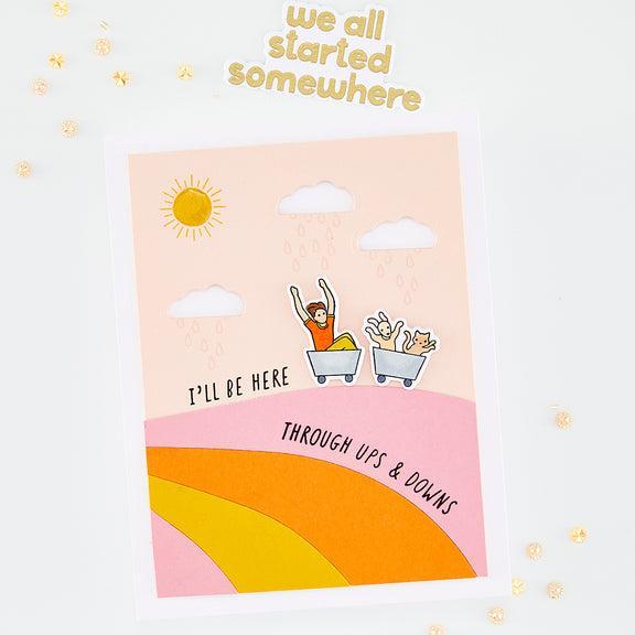 Hero Arts - What a Ride Collection - Clear Stamps - We All Started Somewhere-ScrapbookPal