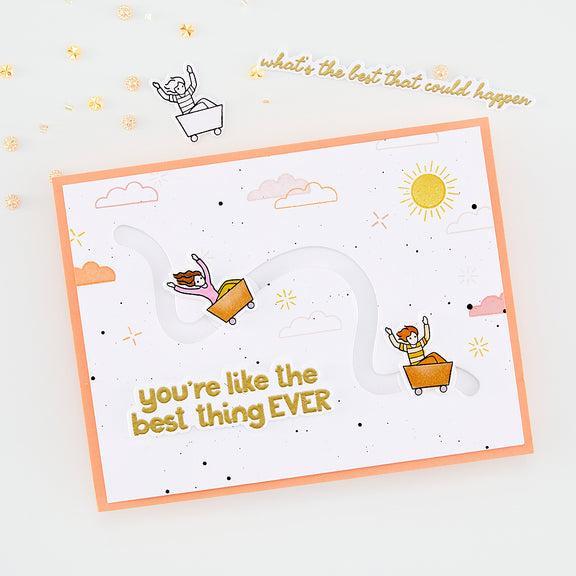 Hero Arts - What a Ride Collection - Clear Stamps - Wild Ride-ScrapbookPal