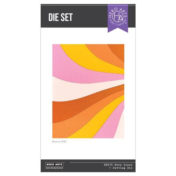 Hero Arts - What a Ride Collection - Dies - Wavy Lines-ScrapbookPal
