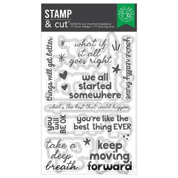 Hero Arts - What a Ride Collection - Stamp &amp; Cut - We All Started Somewhere-ScrapbookPal