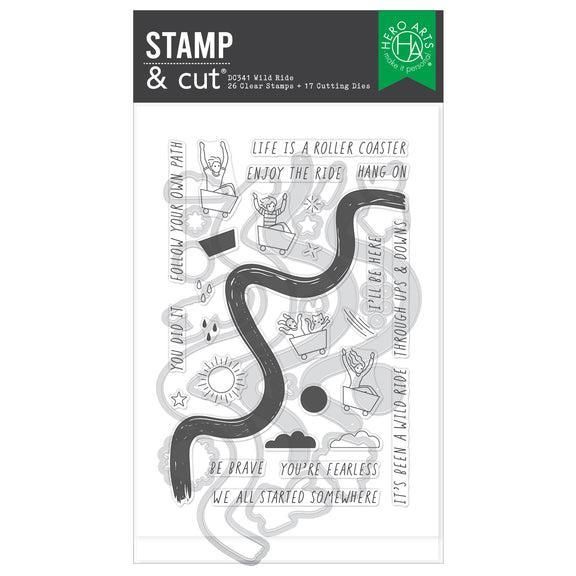 Hero Arts - What a Ride Collection - Stamp &amp; Cut - Wild Ride-ScrapbookPal