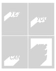 Hero Arts - What a Ride Collection - Stencils - Yes You Can-ScrapbookPal