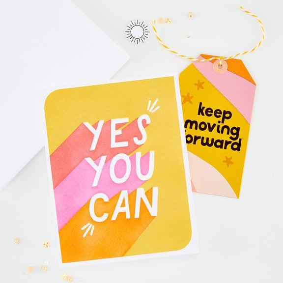 Hero Arts - What a Ride Collection - Stencils - Yes You Can-ScrapbookPal