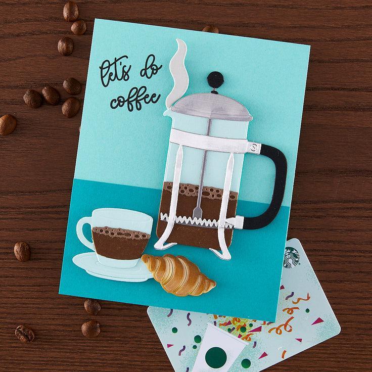Hero Arts - What's Brewing? Collection - Dies - Coffee and Croissant-ScrapbookPal